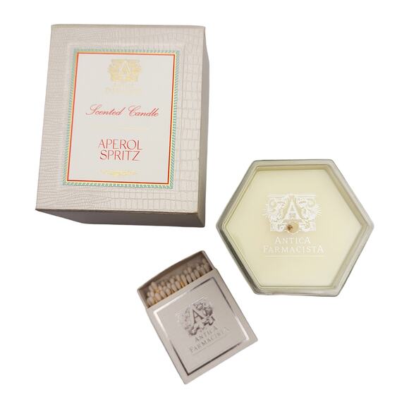 New Antica Farmacista Aperol Spritz Luxury Scented 60-Hour Jar Candle in Box - Picture 2 of 5